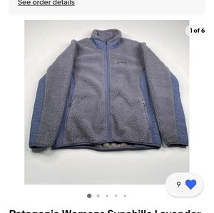 Patagonia Womens zip up XL Lavender